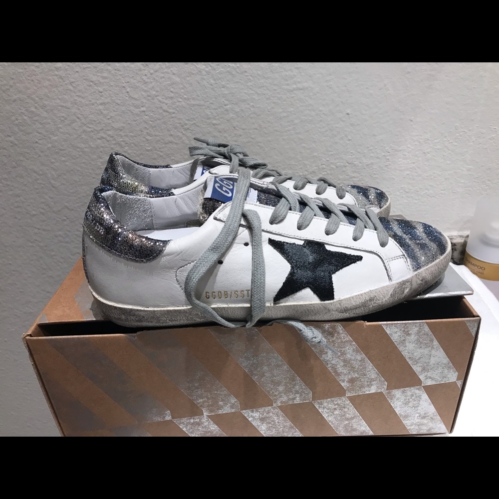 Golden goose,brand new size7, zebra,paid $550+tax